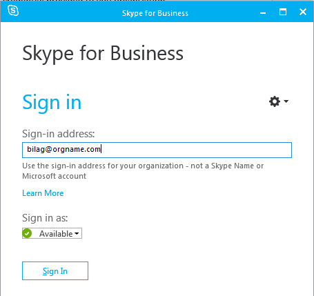 can not sign in to skype for business